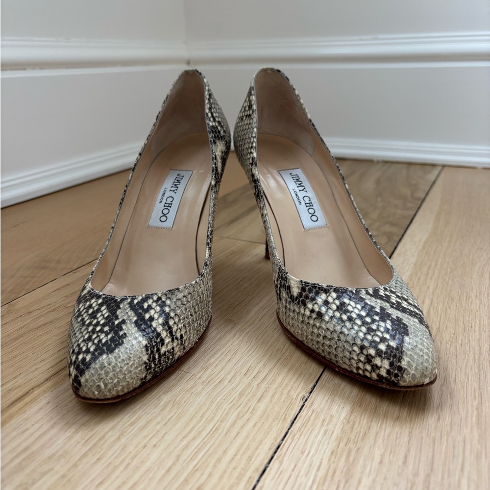 Jimmy Choo Snakeskin Pumps